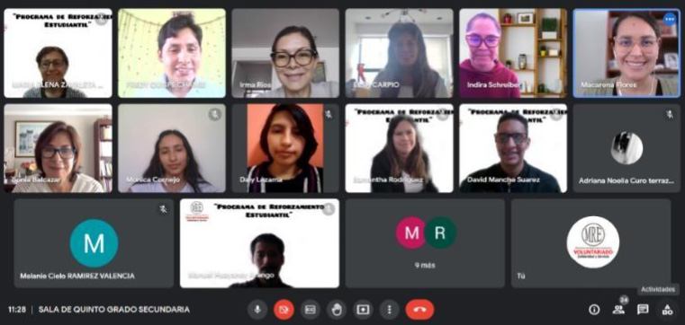 Clausura del programa de reforzamiento escolar en la I.E. Giordano Liva