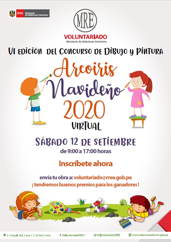 Concurso de Dibujo y Pintura Arcoiris Navideno 2020